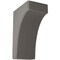 Ekena Millwork 5 1/4"W x 8"D x 12"H Clarksville Wood Vintage Decor Bracket, Reclaimed Grey BKTWD05X08X12CVGY - alternate 1